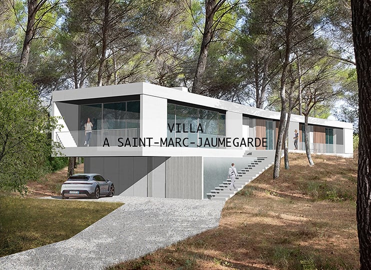 Vignette guillaume pepin architecte projet villa architecture maison contemporaine Aix-en-Provence